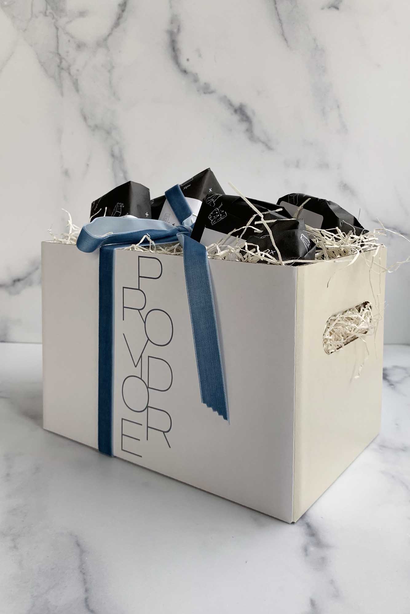 Gift Box with Fill + Ribbon